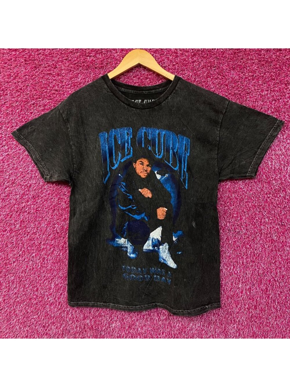 Ice Cube Today Was A Good Day Mineral Wash Graphic Tee Large